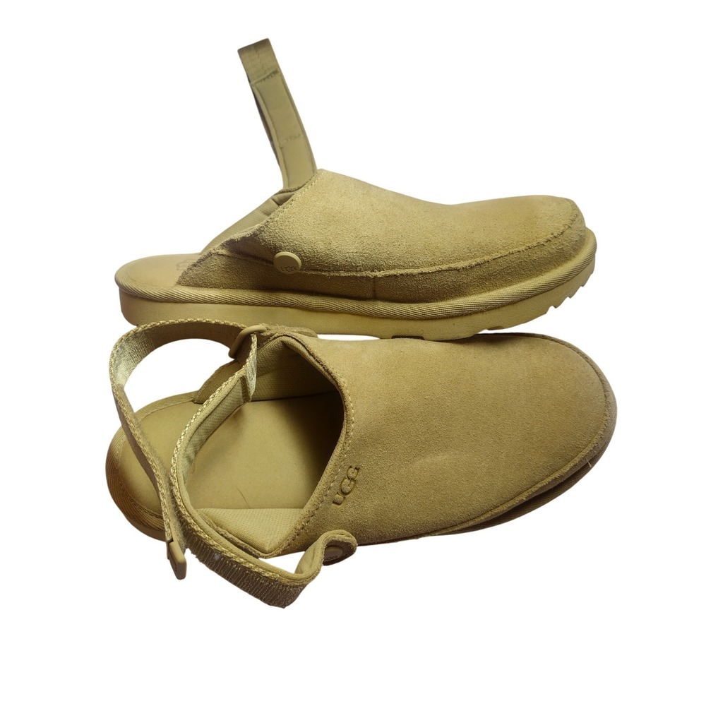 UGG GoldenCoast Clog Mustard Seed Tan Suede Adjustable Strap Sandals Size 4 - Picture 5 of 10